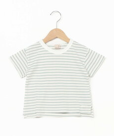 【SALE／10%OFF】petit main 【GOODPRICE・接触冷感】ボーダーT ナルミヤオンライン トップス カットソー・Tシャツ グリーン パープル ピンク レッド イエロー ネイビー