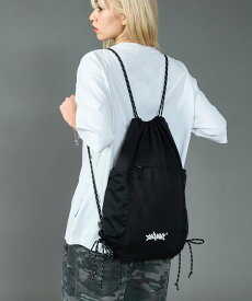 B ONE SOUL 【SEQUENZ(シークエンズ)】DAILY TECH KNAPSACK / ナップサック テック バック ドローコード ナバル バッグ その他のバッグ グレー ピンク ブラック