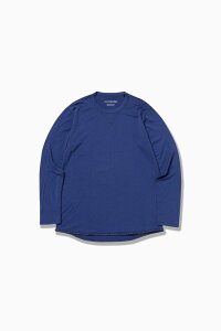 and wander merino base LS T �A���h�����_�[ �g�b�v�X �J�b�g�\�[�ET�V���c �u���b�N �u���[ �z���C�g �O���[�y���������z