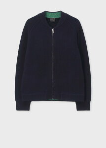 PS Paul Smith �R���g���X�g�J���[ �W�b�v�J�[�f�B�K�� �|�[���E�X�~�X �g�b�v�X �j�b�g �l�C�r�[ �x�[�W���y���������z