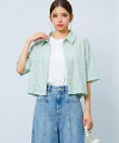 アイレット刺繍半袖シャツ