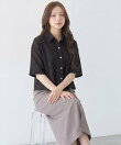 アイレット刺繍半袖シャツ