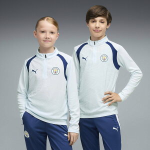 PUMA �L�b�Y 2026-27 �}���`�F�X�^�[�V�e�B FC �g���[�j���O 1/4 �W�b�v �g�b�v 116-164cm MCFC Training 1/4 Zip Top �v�[�} �g�b�v�X �J�b�g�\�[�ET�V���c �u���[�y���������z
