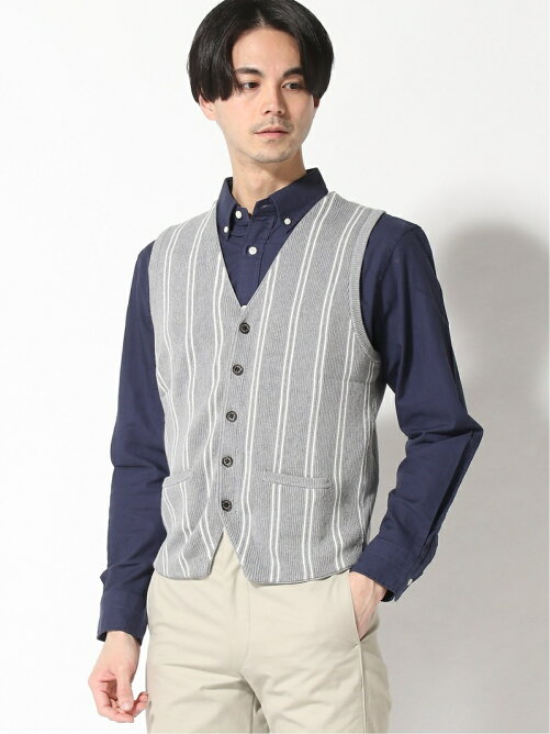 Van アイビーストライプニットベスト Rakuten Fashion 楽天ファッション 旧楽天ブランドアベニュー Cc6317