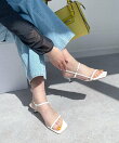 ワイドスクエアトゥストラップサンダル