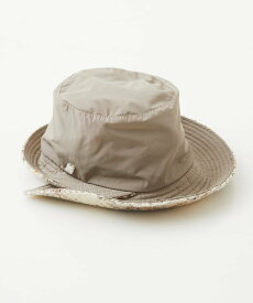 【SALE／50%OFF】GIANNI LO GIUDICE 二重つば異素材イタリアハット ジャンニロジュディーチェ 帽子 その他の帽子 ホワイト カーキ【送料無料】