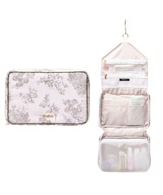 Francfranc クラシックフラワー ハンギングポーチ L ライトピンク 撥水加工 旅行 トラベル フランフラン インテリア・生活雑貨 トラベルグッズ ピンク