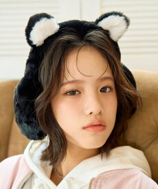 【SALE／30%OFF】Lovetoxic ネコミミファーイヤーマフ ナルミヤオンライン ファッション雑貨 イヤーマフ ベージュ グリーン