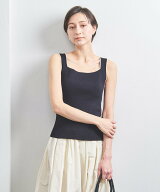 【SALE／50%OFF】UNITED ARROWS リブ スクエアネック ニットキャミソール ユナイテッドアローズ アウトレ…