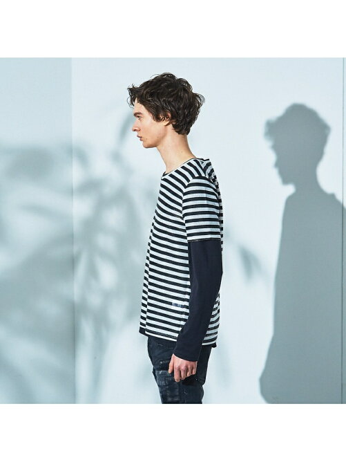 5351pour Les Hommes ラメ スパーク ボーダー 二枚 重ね Tシャツ 予約 Rakuten Fashion 楽天ファッション 旧楽天ブランドアベニュー Ch7318