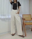 アソートサスペンダー付きストレートパンツ