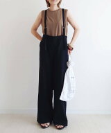 CORNERS by yui 【CORNERS by yui】 アソートサスペンダー付きストレートパンツ コーナーズ オールインワ…