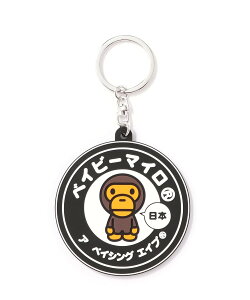 A BATHING APE BABY MILO JAPAN RUBBER KEYCHAIN �A �x�C�V���O �G�C�v �t�@�b�V�����G�� �`���[���E�L�[�`�F�[�� �u���b�N