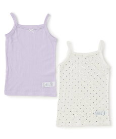 【SALE／60%OFF】petit main 【弱酸性】メッシュキャミ肌着2P ナルミヤオンライン インナー・ルームウェア その他のインナー・ルームウェア ピンク パープル