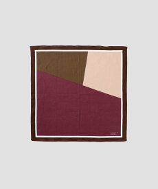 MARGARET HOWELL COLOR BLOCK HANKY マーガレット・ハウエル ファッション雑貨 ハンカチ・ハンドタオル ネイビー