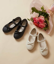 【SALE／10%OFF】a.v.v [18-20cm][CEREMONY STYLE]リボンバレエシューズ アー・ヴェ・ヴェ シューズ・靴 パンプス ブラック ホワイト【送料無料】