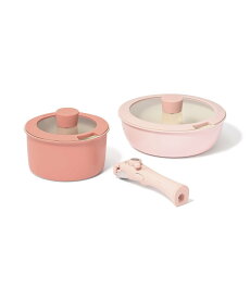 Francfranc GO TABLE 鍋・フライパン ベーシック5点セット ピンク フランフラン 食器・調理器具・キッチン用品 鍋・フライパン ピンク【送料無料】