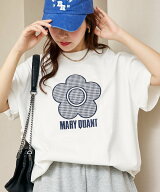 MARY QUANT 異素材デイジーアートTシャツ 限定展開 フリークスストア トップス カットソー・Tシャツ ブラ…
