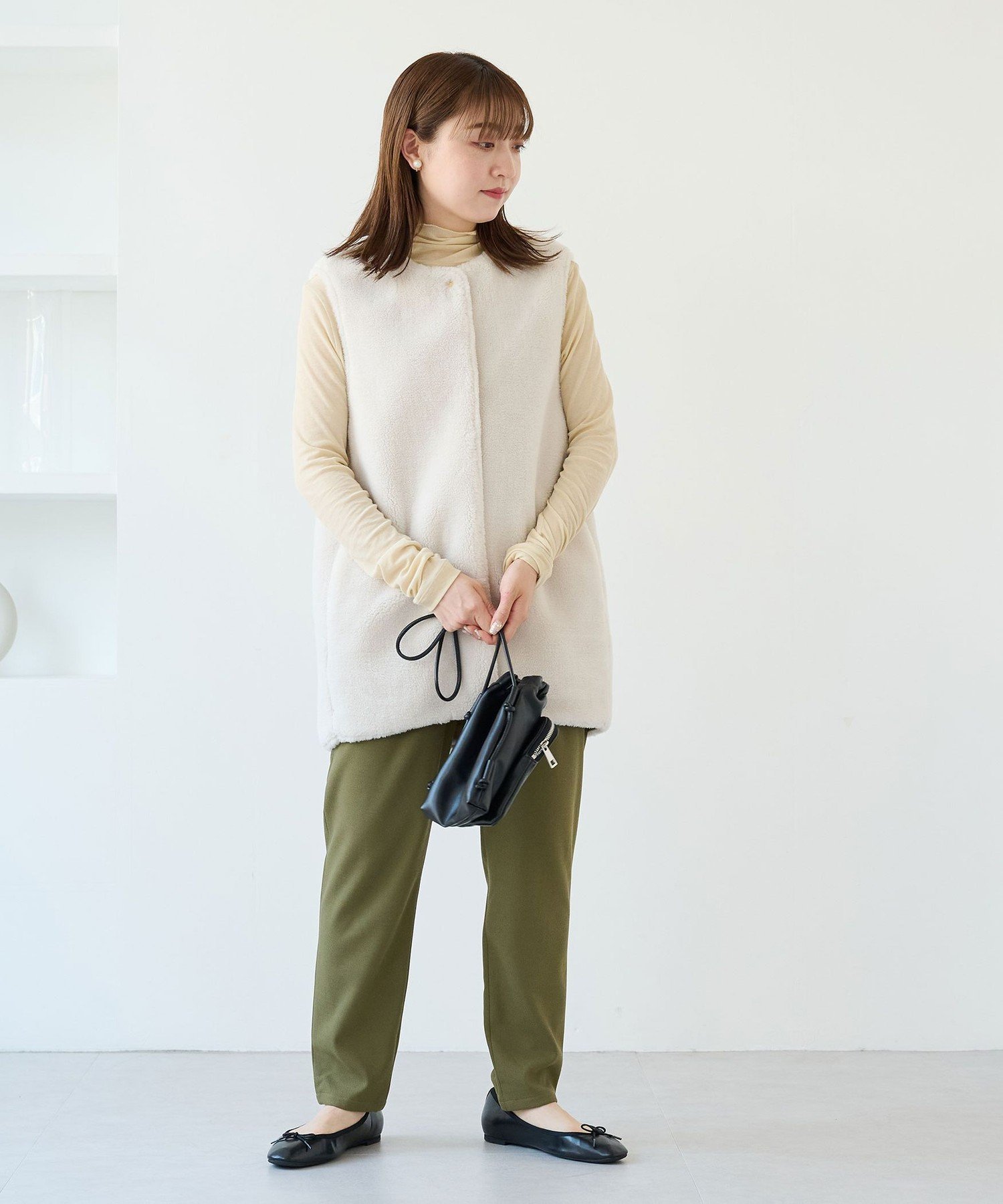 UNITED ARROWS green label relaxing｜[size SHORTあり]ボア ベスト