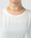 レースヘムノースリーブTシャツ