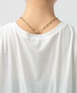 レースヘムノースリーブTシャツ