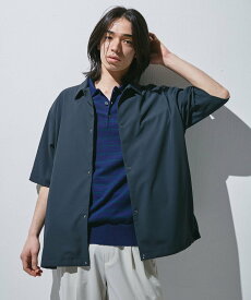 URBAN RESEARCH DOORS 『仁村紗和さん着用』『UR TECH』サマシェア ショートスリーブシャツカーディガン アーバンリサーチドアーズ トップス カーディガン グレー グリーン ブラック【送料無料】