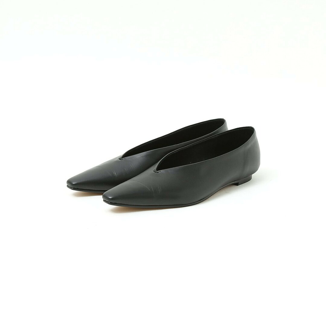 【SALE/20%OFF】qualite 【quartierglam】 Vカットパンプス カリテ シューズ・靴 パンプス ピンク ブラック【送料無料】 - メイン画像 2