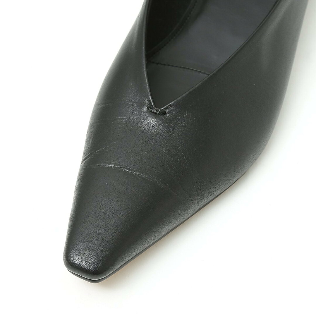 【SALE/20%OFF】qualite 【quartierglam】 Vカットパンプス カリテ シューズ・靴 パンプス ピンク ブラック【送料無料】 - メイン画像 6