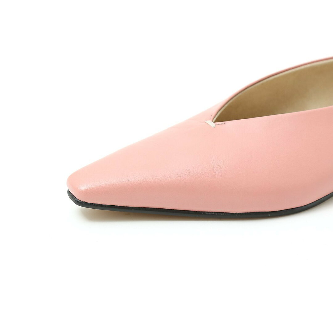 【SALE/20%OFF】qualite 【quartierglam】 Vカットパンプス カリテ シューズ・靴 パンプス ピンク ブラック【送料無料】 - メイン画像 15