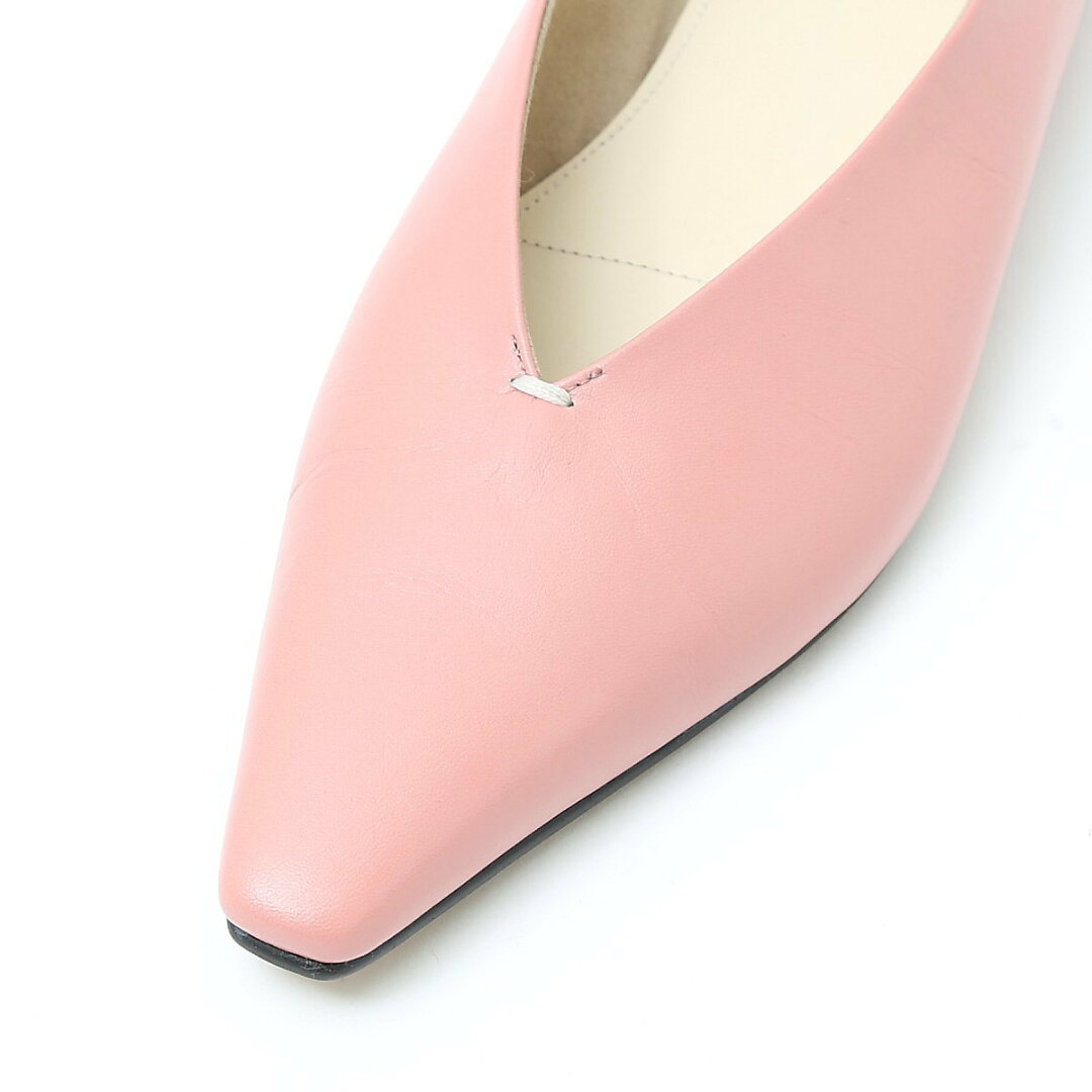 【SALE/20%OFF】qualite 【quartierglam】 Vカットパンプス カリテ シューズ・靴 パンプス ピンク ブラック【送料無料】 - メイン画像 16