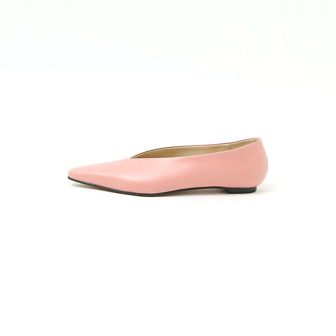 【SALE/20%OFF】qualite 【quartierglam】 Vカットパンプス カリテ シューズ・靴 パンプス ピンク ブラック【送料無料】 - メイン画像 5