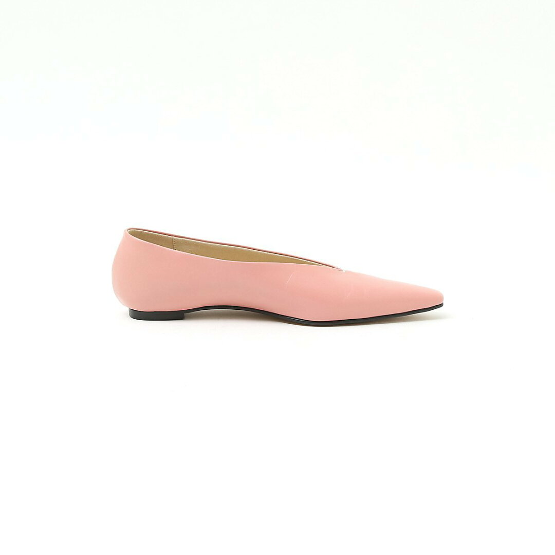 【SALE/20%OFF】qualite 【quartierglam】 Vカットパンプス カリテ シューズ・靴 パンプス ピンク ブラック【送料無料】 - メイン画像 7