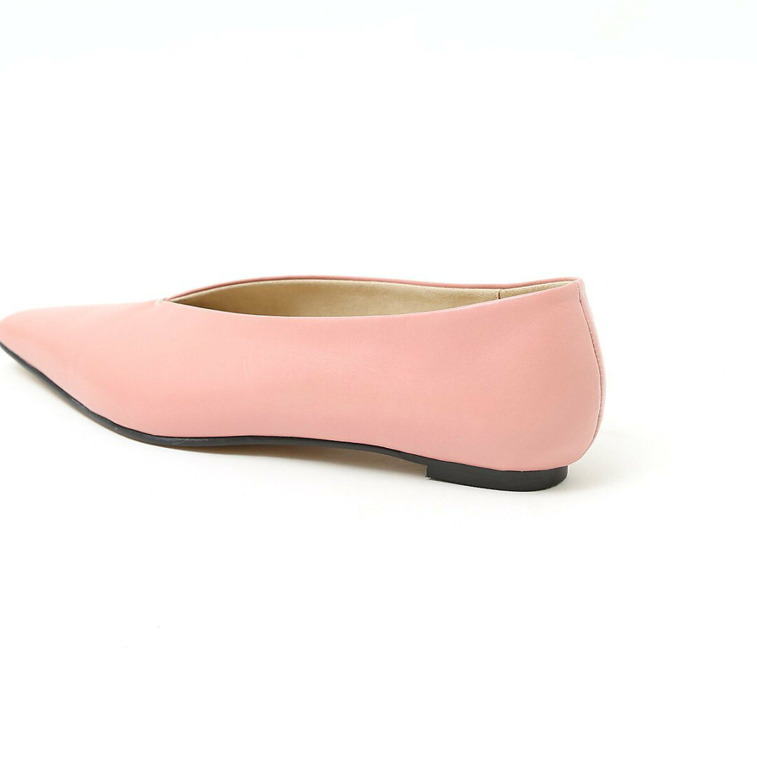 【SALE/20%OFF】qualite 【quartierglam】 Vカットパンプス カリテ シューズ・靴 パンプス ピンク ブラック【送料無料】 - メイン画像 10