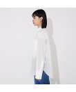 ライトシアーサテンコンビシャツ