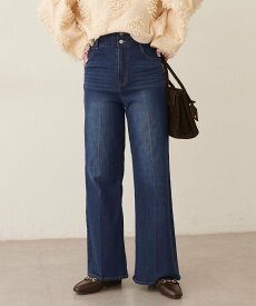 natural couture ハイウエストストレッチデニムパンツ ナチュラルクチュール パンツ その他のパンツ ブルー【送料無料】