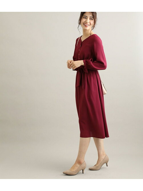 Vis 鎌倉シャツ Vis V開きギャザーワンピース Rakuten Fashion 楽天ファッション 旧楽天ブランドアベニュー T