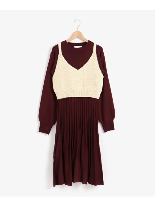 Majestic Legon ケーブルビスチェセットニットワンピース Rakuten Fashion 楽天ファッション 旧楽天ブランドアベニュー Bu2322