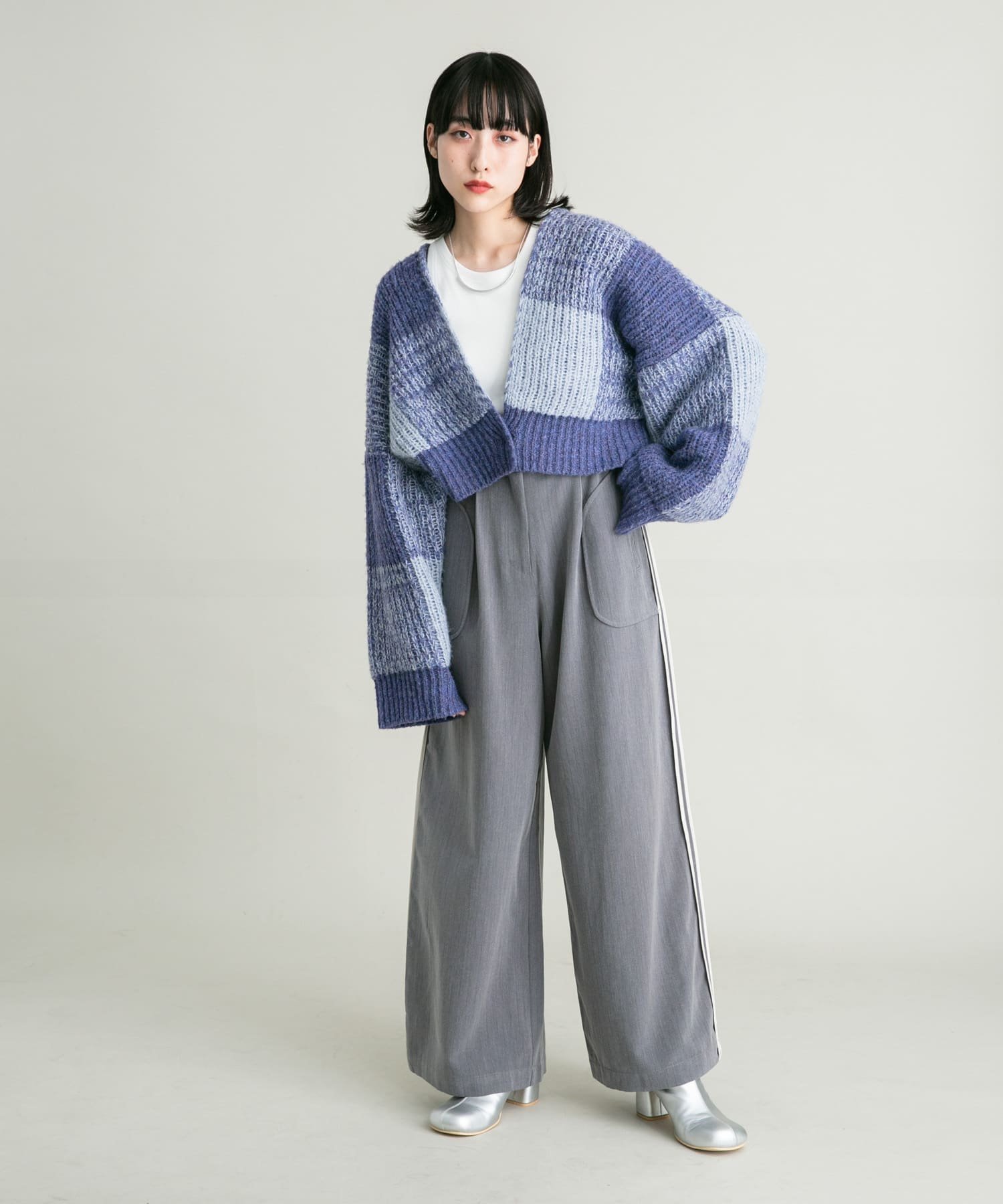 KBF｜ピンストライプワイドパンツ | Rakuten Fashion(楽天ファッション