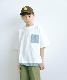 UNITED ARROWS green label relaxing TJ コンビポケット Tシャツ 140cm-160cm ユナイテッドアローズ グリーンレーベルリラクシング トップス カットソー・Tシャツ ホワイト ブラック ブルー