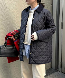 fredy emue 《別注》【Traditional WeatherWear】WAVERLY A-LINE フレディ アンド グロスター ジャケット・アウター ブルゾン・ジャンパー ネイビー ブラック【送料無料】