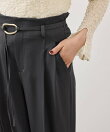 リングベルトタックワイドパンツ/WEB限定サイズ