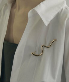 GOLDY ニュアンス ウェーブ ブローチ ゴールディ アクセサリー・腕時計 ブローチ・コサージュ・バッジ シルバー ゴールド