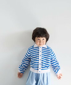 LOWRYS FARM ボーダーニットポロLS ローリーズファーム トップス ニット ブルー レッド【送料無料】