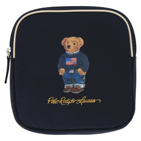 POLO RALPH LAUREN POLO RALPH LAUREN(ポロ ラルフ ローレン) ハンカチケース インターモードカワベ 財布・ポーチ・ケース ポーチ ネイビー ベージュ【送料無料】
