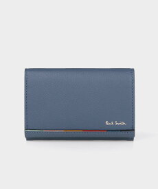 【SALE／30%OFF】Paul Smith 【公式】レイヤードストライプ 名刺入れ ポール・スミス　アウトレット 財布・ポーチ・ケース 名刺入れ・カードケース ネイビー ブラウン ブラック【送料無料】