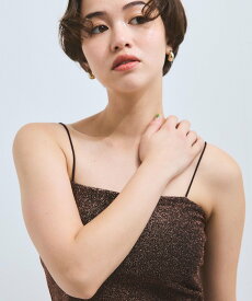 【SALE／15%OFF】VICKY カップ付きラメキャミソール≪手洗い可能≫ ビッキー トップス キャミソール ブラック ホワイト ブラウン