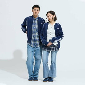 【SALE／20%OFF】adidas 【公式】アディダス adidas 返品可 SST アディカラー ベロア トラックトップ アディダス トップス その他のトップス ブルー【送料無料】