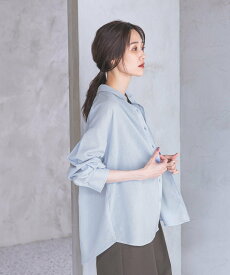 【SALE／40%OFF】GLOBAL WORK イージーケアリネンシャツ長袖/601200 グローバルワーク トップス シャツ・ブラウス ブルー ピンク グリーン ホワイト グレー イエロー
