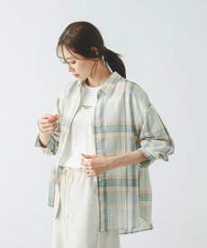 GLOBAL WORK イージーケアリネンシャツ長袖/601200 グローバルワーク トップス シャツ・ブラウス ブルー ピンク グリーン ホワイト グレー イエロー【送料無料】