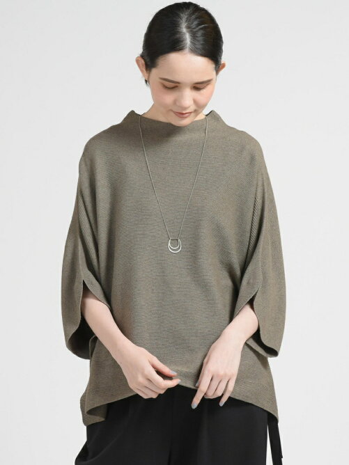 Paodelo カラードコットンyakポンチョ風ニットプルオーバー Rakuten Fashion 楽天ファッション 旧楽天ブランドアベニュー Bj26